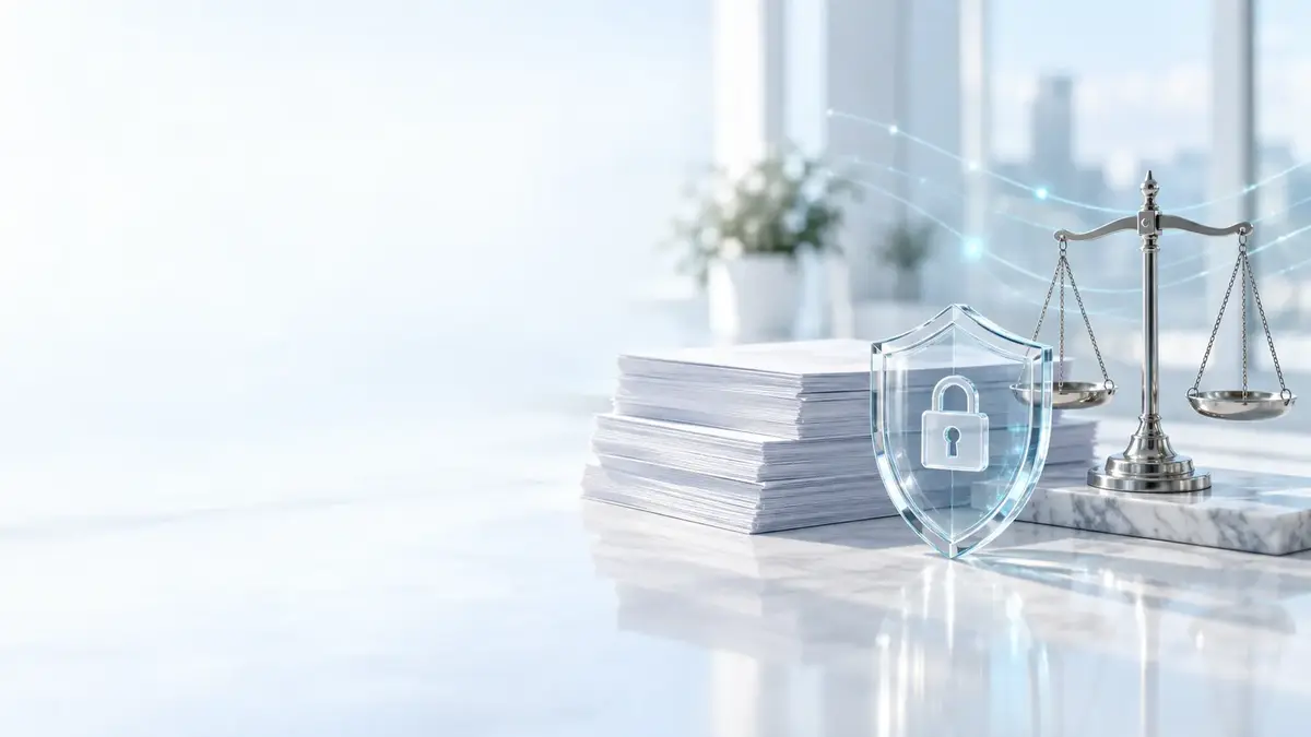 Documentos protegidos, seguridad de datos y respaldo legal